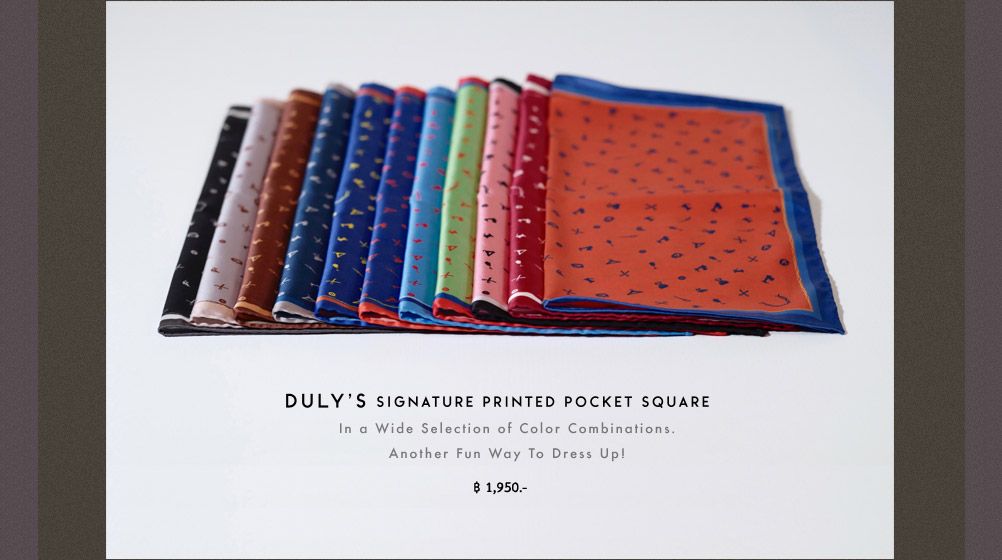 DULY gives wearers a freedom to choose in a DO-IT-YOURSELF way.
